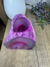 Load image into Gallery viewer, Pink Agate Tea Light Candle Holder – Crystal Home Décor