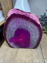 Load image into Gallery viewer, Pink Agate Tea Light Candle Holder – Crystal Home Décor