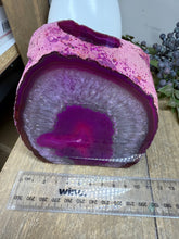 Load image into Gallery viewer, Pink Agate Tea Light Candle Holder – Crystal Home Décor