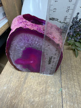 Load image into Gallery viewer, Pink Agate Tea Light Candle Holder – Crystal Home Décor