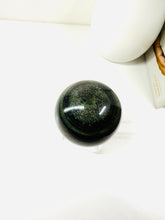 Load image into Gallery viewer, Green Hair Jasper sphere on stand