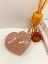 Load image into Gallery viewer, Polished Rose Quartz love heart