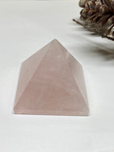 Load image into Gallery viewer, Rose Quartz pyramid - paper weight or unique display piece