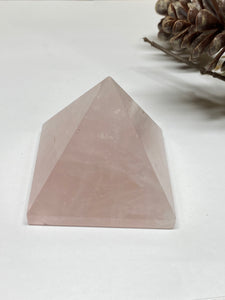 Rose Quartz pyramid - paper weight or unique display piece