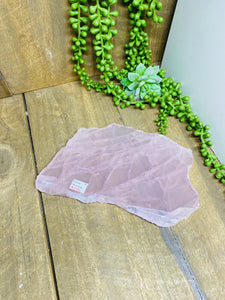 Rose Quartz slice and slab