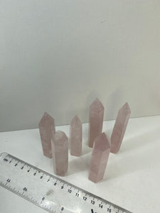 Rose Quartz single point towers