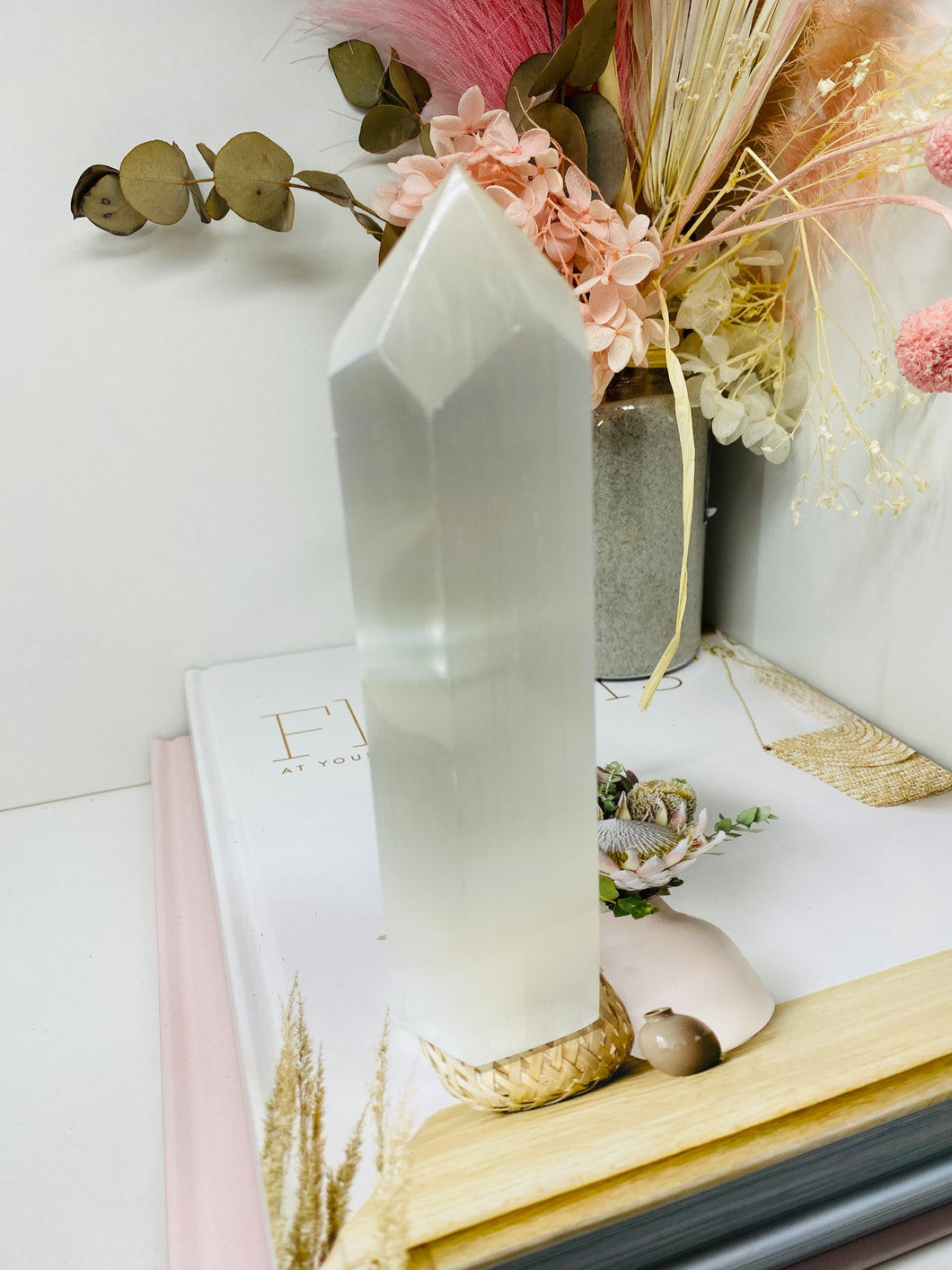 Selenite Obelisk