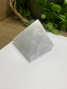 Selenite pyramid