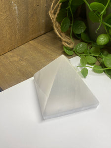 Selenite pyramid