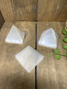 Selenite pyramid