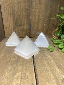 Selenite pyramid