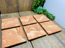 Load image into Gallery viewer, Set of 4 Sandstone drink coasters