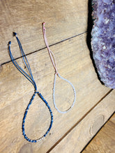 Load image into Gallery viewer, Sterling Silver Adjustable Ball Bracelet – Rose Quartz &amp; Labradorite Gemstones