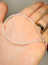Load image into Gallery viewer, Sterling Silver Adjustable Ball Bracelet – Rose Quartz &amp; Labradorite Gemstones