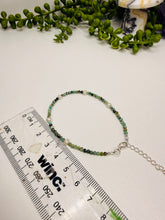 Load image into Gallery viewer, Sterling Silver Adjustable Bracelet with Freshwater Pearls &amp; African Turquoise