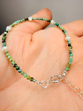 Load image into Gallery viewer, Sterling Silver Adjustable Bracelet with Freshwater Pearls &amp; African Turquoise