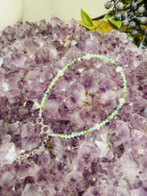 Load image into Gallery viewer, Sterling Silver Adjustable Bracelet with Freshwater Pearls &amp; African Turquoise