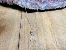 Load image into Gallery viewer, Sterling Silver Flamingo Pendant with Cubic zirconia – Dainty, Sparkly &amp; Coastal