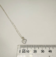 Load image into Gallery viewer, Sterling Silver Heart Pendant with Cubic zirconia – Dainty, Sparkly &amp; Timeless
