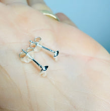 Load image into Gallery viewer, Sterling Silver Mushroom Earrings – Dainty 925 Silver Studs (4×5 mm)