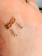 Load image into Gallery viewer, Sterling Silver Mushroom Earrings – Dainty 925 Silver Studs (4×5 mm)