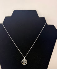 Load image into Gallery viewer, Sterling Silver Tree of Life Heart Pendant –  18K Gold‑Plated Symbol of Growth &amp; Connection