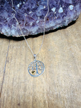 Load image into Gallery viewer, Sterling Silver Tree of Life Heart Pendant –  18K Gold‑Plated Symbol of Growth &amp; Connection