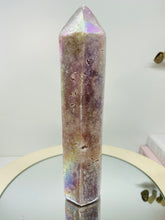 Load image into Gallery viewer, Titanian coated Amethyst tower