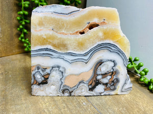 Zebra Calcite display piece