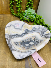 Load image into Gallery viewer, Zebra Calcite love heart bowl