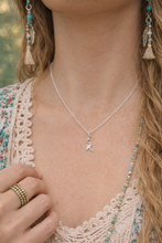 Load image into Gallery viewer, Sterling Silver Flamingo Pendant with Cubic zirconia – Dainty, Sparkly &amp; Coastal