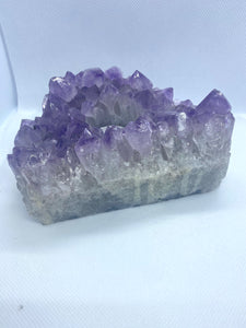 Amethyst Crystal Candle Holder, home décor