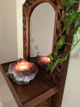 Load image into Gallery viewer, Amethyst Crystal Candle Holder, home décor