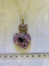 Load image into Gallery viewer, Amethyst pendant set in sterling silver - necklace