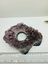 Load image into Gallery viewer, Amethyst Crystal tea light candle holder