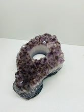 Load image into Gallery viewer, Amethyst Crystal tea light candle holder