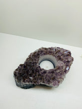 Load image into Gallery viewer, Amethyst Crystal tea light candle holder