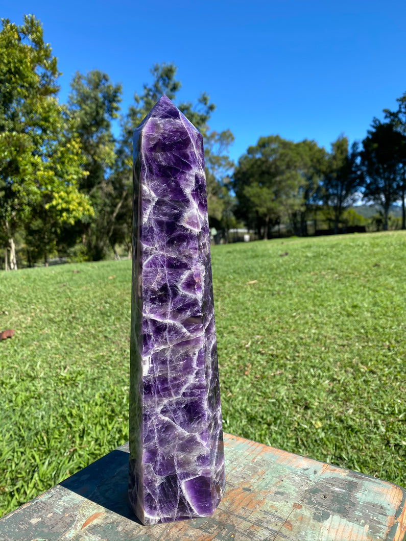 Amethyst tower -  home décor or unique bedroom display