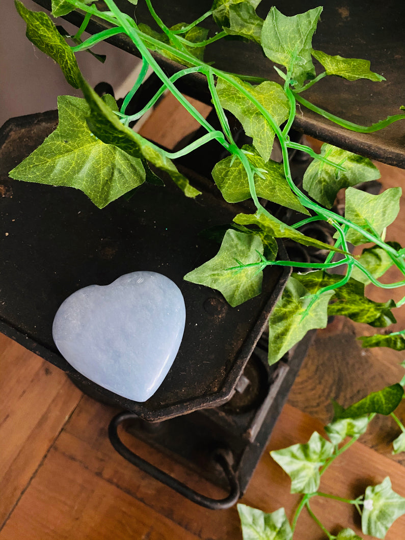 Angelite love heart
