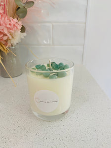 Medium Aventurine natural soy Candle - Medium size (180g)