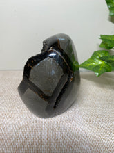 Load image into Gallery viewer, Black Septarian with geode - office decor or unique home display piece