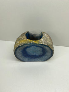 Blue Agate tea light Candle Holder