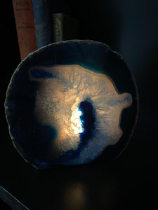 Blue Agate tea light Candle Holder