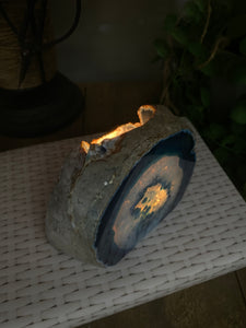 Blue Agate tea light Candle Holder