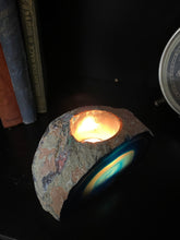 Load image into Gallery viewer, Blue Agate tea light Candle Holder