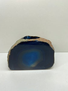 Blue Agate tea light Candle Holder