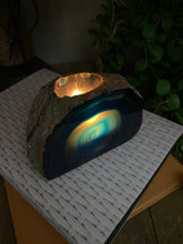 Load image into Gallery viewer, Blue Agate tea light Candle Holder