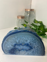 Load image into Gallery viewer, Blue Agate tea light Candle Holder 33