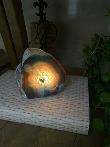 Blue Agate tea light Candle Holder