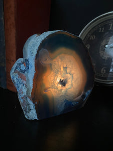 Blue Agate tea light Candle Holder